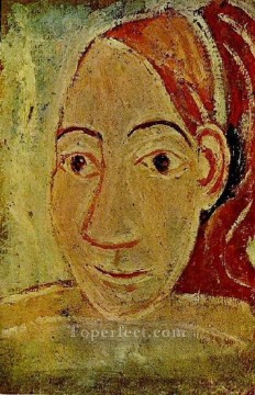 Cabeza de mujer de frente 1906 Pablo Picasso Pinturas al óleo